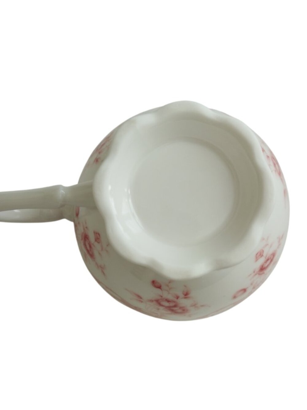 Gracie China Coastline Imports Pink Vine Teacups and Saucers Set of 2 Bone China - Picture 9 of 14